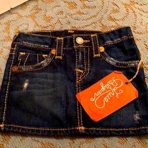 New With tags true religion denim skirt